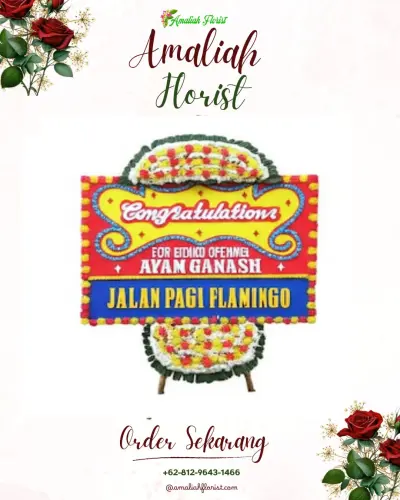 Bunga Papan Congratulation di Mrican